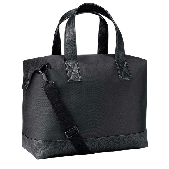 YSL Gift With Purchase Black Weekend Getaway Bag with strap